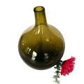 Olive Green Large Glass Vase