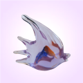 Vintage Large Lilac Blown glass Fish Sculpture Paperweight
