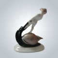 Rosenthal Figurine Selb- Bavaria Figurine of Boy Riding a Snail.