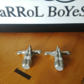 Carrol Boyes Pewter Man and Woman Lying Salt and Pepper Pots