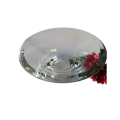 Large Heavy Art Glass Clear Bowl