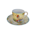 Grindley Windmill Demitasse Cup and Saucer Duo Set