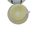 Roslyn Fine Bone China Yellow Orchid Cup and Saucer Plate Trio