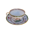 Copeland Copland Eden Large oversized Cup and Saucer Set with Birds and Flowers Motive