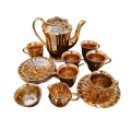 Wade Royal Victoria Gold Pottery Coffee Service Lustre Finish 15 Piece Rare
