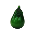 Green Art Glass Large Pear Lifelike