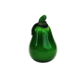 Green Art Glass Large Pear Lifelike