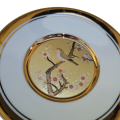 Hamilton Collection Japanese floral calendar Early Spring Chokin plate 23K gold trim
