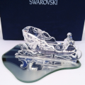 Swarovski Crystal Christmas Sleigh with Mirror