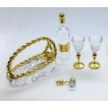 Swarovski Crystal Memories Wine Set Gold