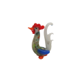 Mid-Century Whimsical Miniature Glass Rooster Cockerel