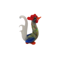 Mid-Century Whimsical Miniature Glass Rooster Cockerel
