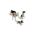 Mid-Century Whimsical Miniature Dog Family