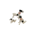 Mid-Century Whimsical Miniature Dog Family