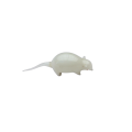 Mid-Century Whimsical Miniature White Rat