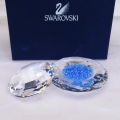 Swarovski Crystal Stunning Paperweight with Blue Crystals