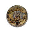 Unusual Glass Giant Gold Sparkle Paperweight