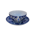 Old Blue and White Japenese Cup and Saucer Duo