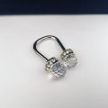Swarovski Crystal Stunning Horseshoe Key Ring Platinum Plated