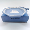 Wedgwood Jasper Blue Hexagonal Dish Plate