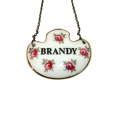 Royal Adderly Vintage Porcelain Decanter Label Brandy