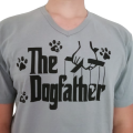 Dog Father Grey Cotton T-shirt Perfect gift for a Dog Lover