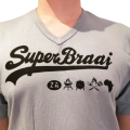 Super Braai Grey Cotton T-shirt Perfect gift for a Braai Lover