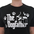 Dog Father Black Cotton T-shirt Perfect gift for a Dog Lover