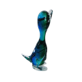 Murano Sommerso Art Glass Sitting Duck with Bubble Work
