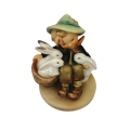 Hummel Goebel figurine Playmates - Boy with Rabbits, Western Germany