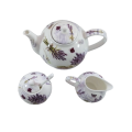 Dora Papis Fine Bone China Easy Life Lavender  Tea Set