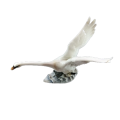 Hutschenreuther Vintage Porcelain `Swan in Flight` by artist Hans Achtziger