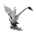Hutschenreuther Vintage Porcelain `Swan in Flight` by artist Hans Achtziger