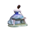 Royal Doulton Bone China Figurine Giselle  Sitting On Bench HN 2139