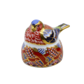 Royal Crown Derby Collectors Guild nesting Chaffinch Paperweigh Gold Stopper