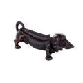 Early 20th century cast iron door stop boot scraper modelled as a dachshund