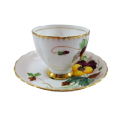 Tuscan Pansies Cup and Saucer Duo
