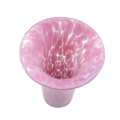 Mdina Hand Blown Pink Mottled Pink Vase