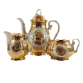 Antique Porcelain Gold Schaller Wiesau Bavaria Tea Set