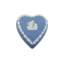 Wedgwood Blue Jasper Heart Shape Trinket Pot