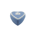 Wedgwood Blue Jasper Heart Shape Trinket Pot