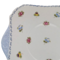 Shelley Cake Plate Pansies, Roses and Forget-me-nots