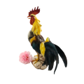Large Colorful Ceramic Rooster Figure Statue