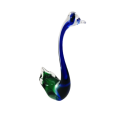 Murano Hand Blown Blue and Green Swan