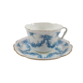 Festoon Fine Bone China White and Blue Trio