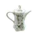 Hutschenreuther Vintage German White with Green Flowers Coffee Pot