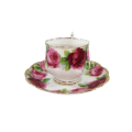 Royal Albert Old English Rose Cup and Saucer Duo