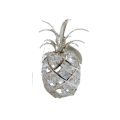 Crystal Temptation Silver Colored Pineapple Ornament with Clear Spectra Crystals
