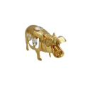 24K gold plated Hippopotamus with Swarovski crystal element