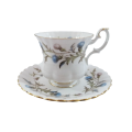 Royal Albert Bone China Cup and Saucer Duo  in the Brigadoon pattern